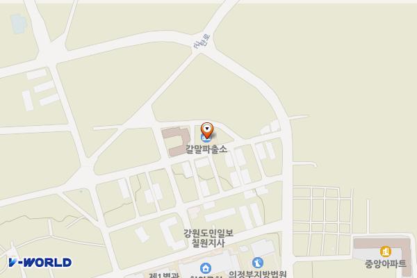 갈말파출소주차장 위치 지도 — 강원특별자치도 철원군 갈말읍 신철원리 563-62
