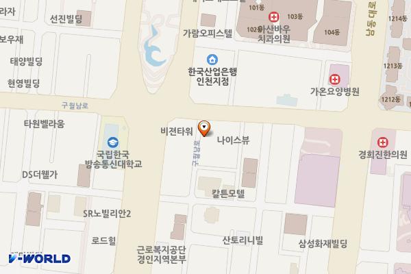 구월파티마오피스텔 위치 지도 — 인천광역시 남동구 구월남로 146