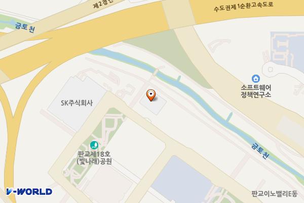 에스케이판교캠퍼스B 위치 지도 — 경기도 성남시 분당구 판교로255번길 38