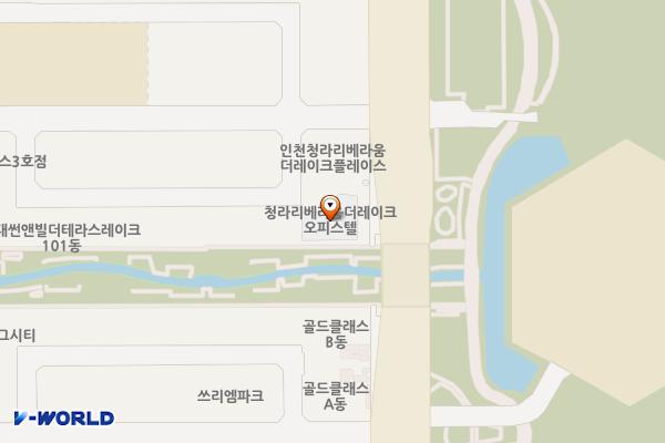 리베라움더레이크오피스텔 위치 지도 — 인천광역시 서해구 청라대로 127