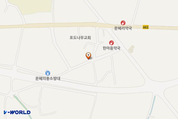 문혜리시장주차장 위치 지도 — 강원특별자치도 철원군 갈말읍 문혜리 1105-23