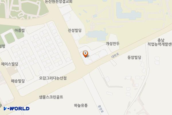 신논산그라시움오피스텔 위치 지도 — 충청남도 논산시 중앙로 116