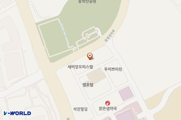프리언스오피스텔 위치 지도 — 경기도 화성시 삼성전자로 12