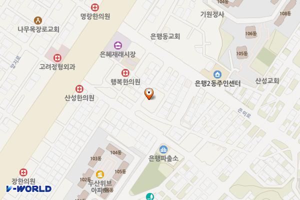 제8공영주차장 위치 지도 — 경기도 성남시 중원구 은이로16번길 10