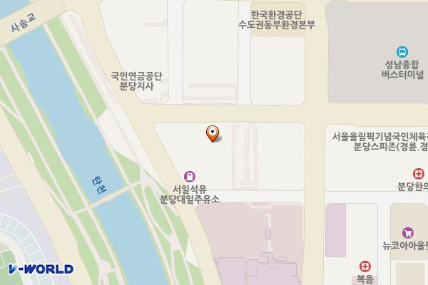 한승베네피아오피스텔 위치 지도 — 경기도 성남시 분당구 성남대로925번길 37