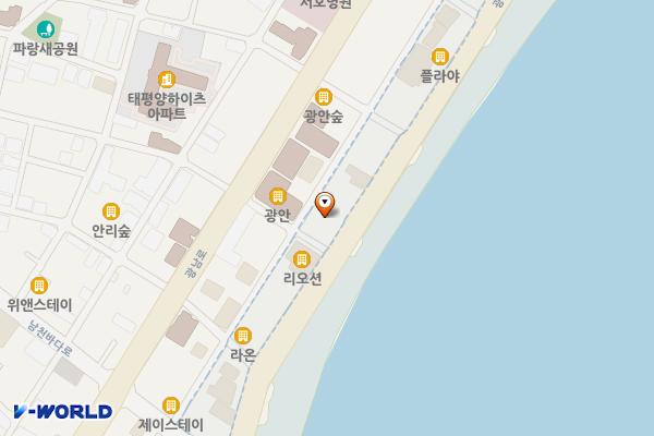 빌리브광안에이파크오션오피스텔 위치 지도 — 부산광역시 수영구 광안해변로 175
