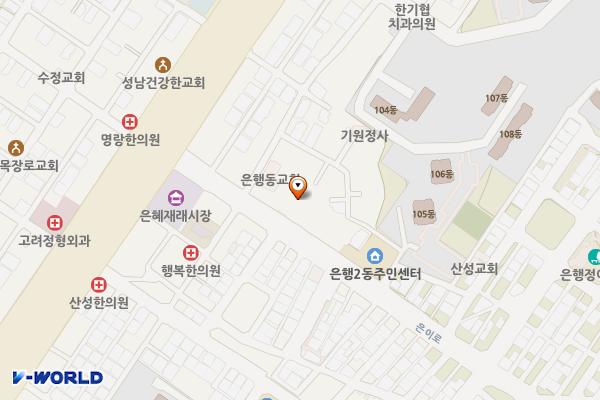 제10공영주차장 위치 지도 — 경기도 성남시 중원구 은이로 11