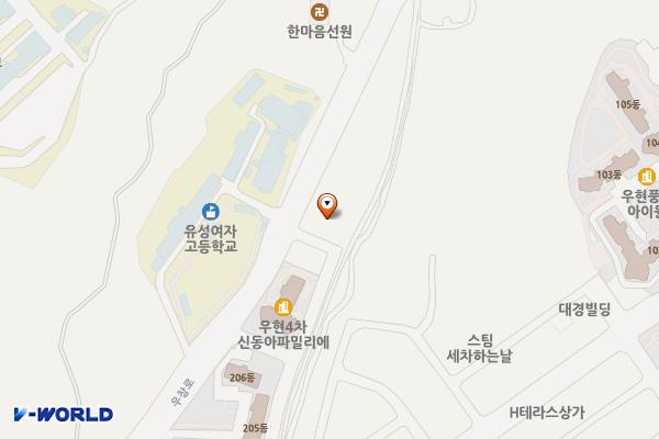 우현광천수온천 위치 지도 — 경상북도 포항시 북구 우창로 44