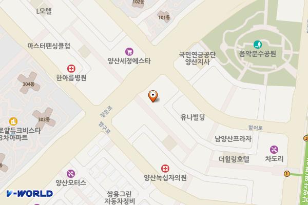 네오리더스오피스텔 위치 지도 — 경상남도 양산시 물금읍 청운로 346
