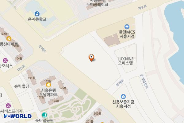 시흥센트럴돔그랑트리캐슬 위치 지도 — 경기도 시흥시 은계호수로 49