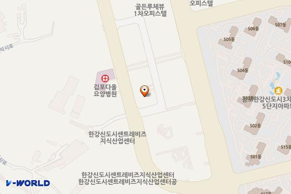 스위트엠아크라시티3차오피스텔 위치 지도 — 경기도 김포시 김포한강10로133번길 56