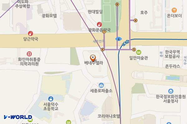 광화문빌딩 위치 지도 — 서울특별시 종로구 세종대로 149