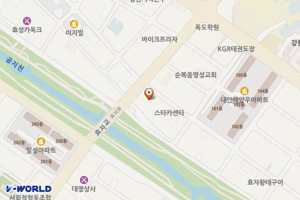 남춘천역코아루웰라움타워 위치 지도 — 강원특별자치도 춘천시 남춘로51번길 41
