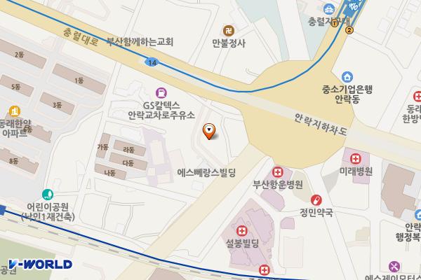 부산 낙민동 착한전문장례식장 위치 지도 — 부산광역시 동래구 반송로 183