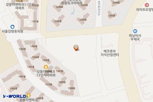 미사테스타타워지식산업센터 위치 지도 — 경기도 하남시 미사강변서로 25