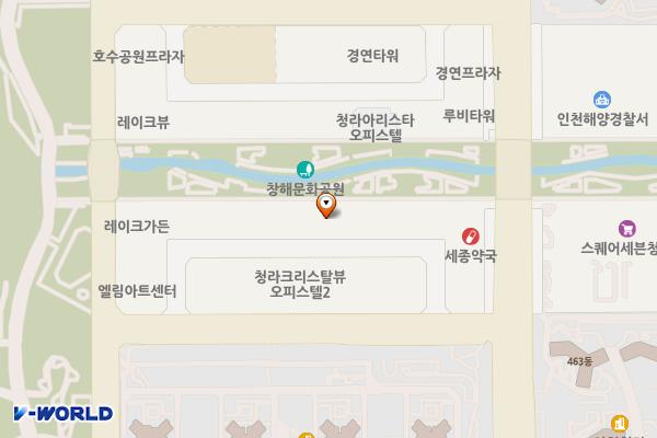 더블유빌딩 위치 지도 — 인천광역시 서해구 크리스탈로74번길 7-21