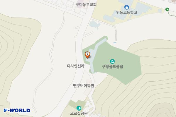 에이엘골프클럽 위치 지도 — 경상북도 구미시 인동36길 71