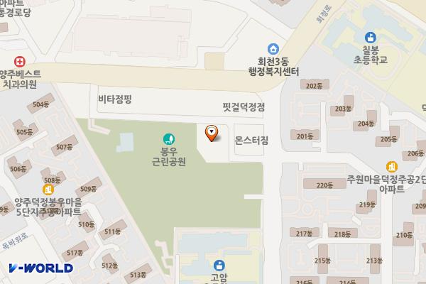 덕정파크프라자 위치 지도 — 경기도 양주시 고암길 306-53