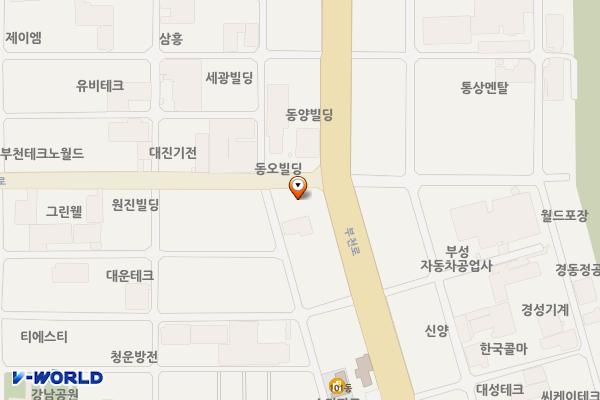 서림테크노파크2차빌딩 위치 지도 — 경기도 부천시 부천로 295
