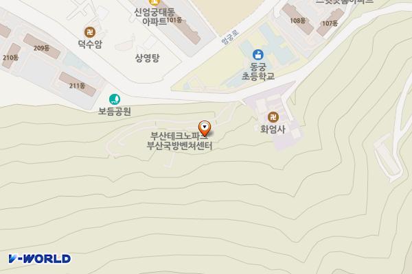 부산 엄궁동 부산테크노파크 위치 지도 — 부산광역시 사상구 엄궁로 70-16