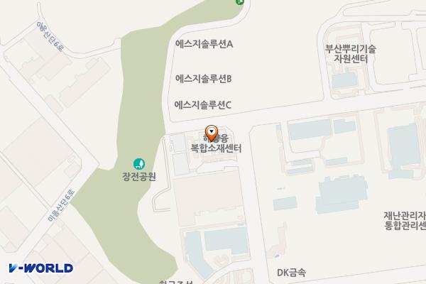 첨단융복합소재센터 위치 지도 — 부산광역시 강서구 미음산단5로41번길 21