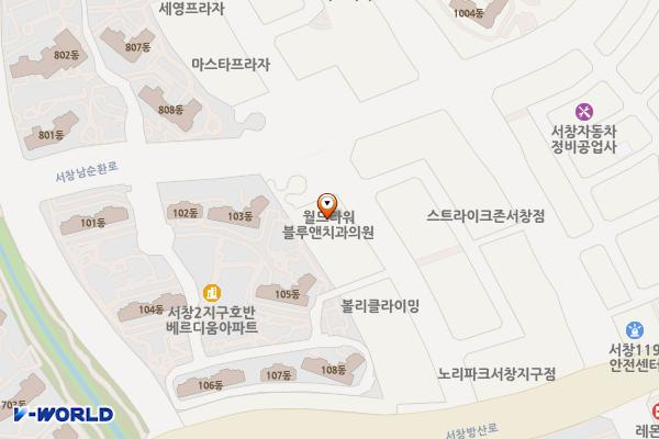 월드타워 위치 지도 — 인천광역시 남동구 서창남순환로216번길 12