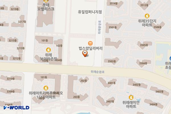 우성위례타워 위치 지도 — 경기도 성남시 수정구 위례광장로 328