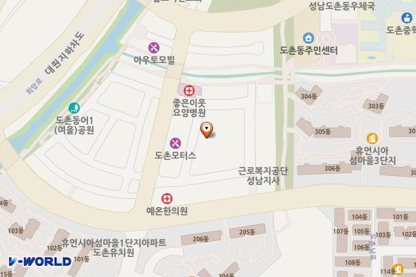 트윈캐슬오피스텔 위치 지도 — 경기도 성남시 중원구 도촌로8번길 5-8