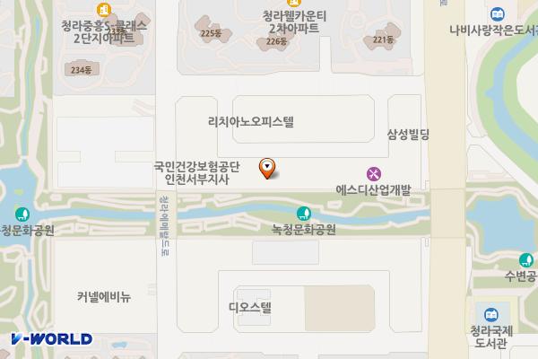 아이케이비즈센터 위치 지도 — 인천광역시 서해구 청라에메랄드로102번길 8-12