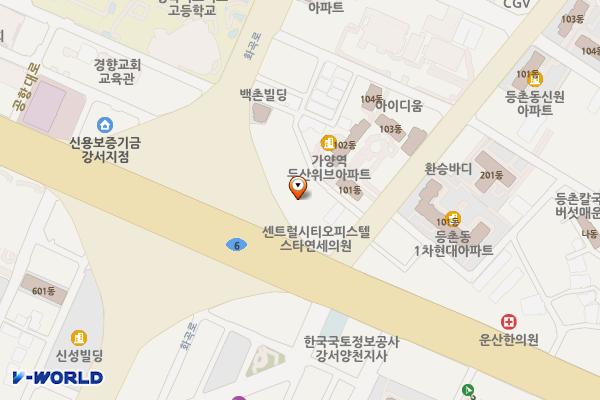강서메트로칸오피스텔 위치 지도 — 서울특별시 강서구 공항대로45가길 11