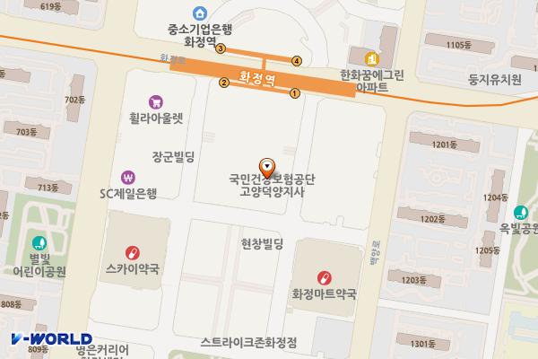 요진타워 위치 지도 — 경기도 고양시 덕양구 화신로260번길 57