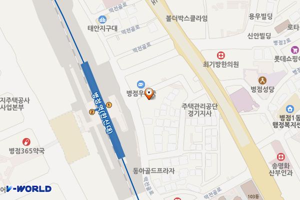 미라클프라자 위치 지도 — 경기도 화성시 떡전골로 96-4