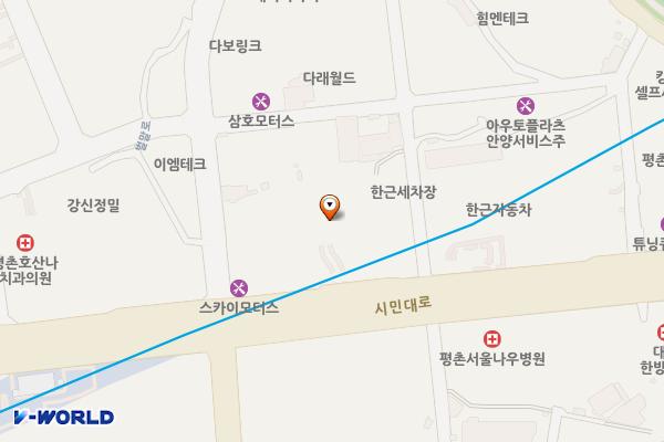 에이스평촌타워 위치 지도 — 경기도 안양시 동안구 시민대로 361