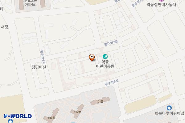 경기 광주시 역동해피골드49 위치 지도 — 경기도 광주시 광주역나길 21