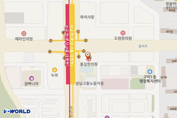 분당프라자 위치 지도 — 경기도 성남시 분당구 돌마로 68