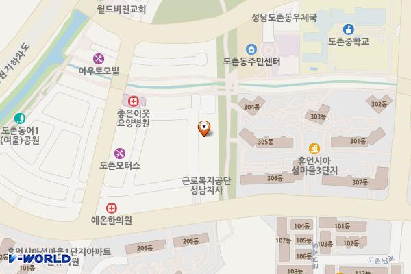 도촌파크오피스텔 위치 지도 — 경기도 성남시 중원구 도촌로8번길 20