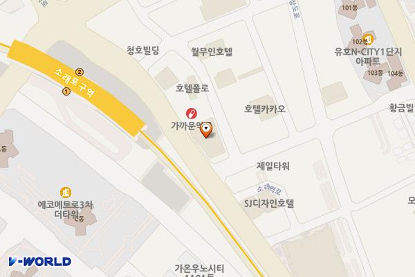 라마다인천호텔 위치 지도 — 인천광역시 남동구 소래역로 36