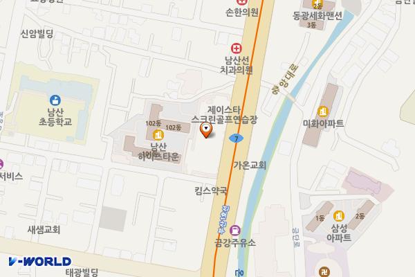 효산테라스파크 위치 지도 — 부산광역시 금정구 중앙대로 1989