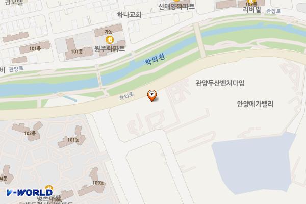 경기 관양동 유도 위치 지도 — 경기도 안양시 동안구 부림로170번길 41-20