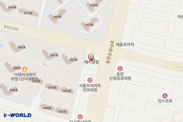 풍산리치안타워 위치 지도 — 경기도 화성시 동탄순환대로 263
