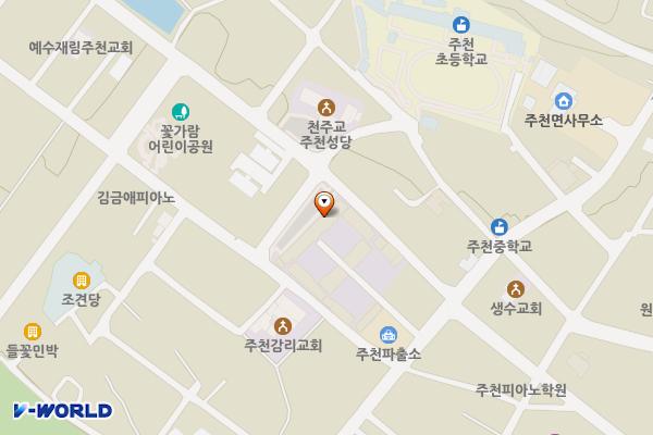 제3공영주차장 위치 지도 — 강원특별자치도 영월군 주천면 주천시장길 48-2
