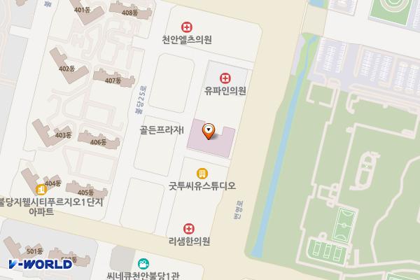 연세나무병원 위치 지도 — 충청남도 천안시 서북구 불당21로 67-18