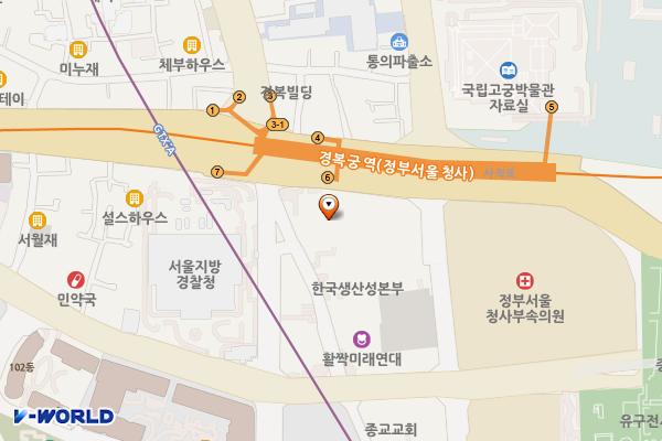 적선현대빌딩 위치 지도 — 서울특별시 종로구 사직로 130