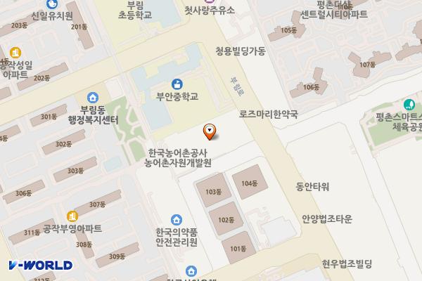 평촌라츠오피스텔 위치 지도 — 경기도 안양시 동안구 부림로 171