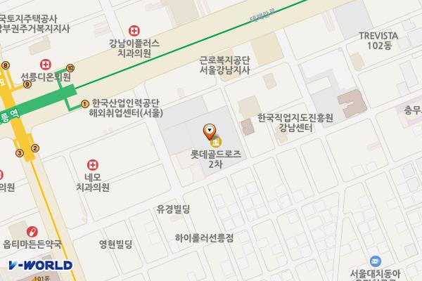 롯데골드로즈2차오피스텔 위치 지도 — 서울특별시 강남구 선릉로86길 31