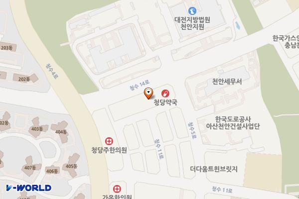 선우법조타운 위치 지도 — 충청남도 천안시 동남구 청수14로 66