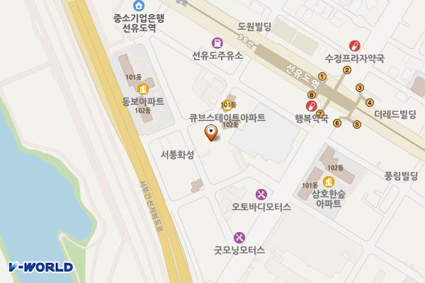 선유도역마들렌오피스텔 위치 지도 — 서울특별시 영등포구 양평로21다길 14