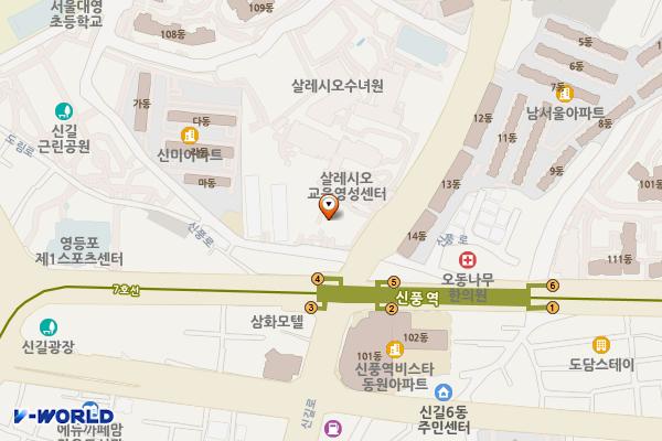 백악관웨딩문화원 위치 지도 — 서울특별시 영등포구 신길로 89