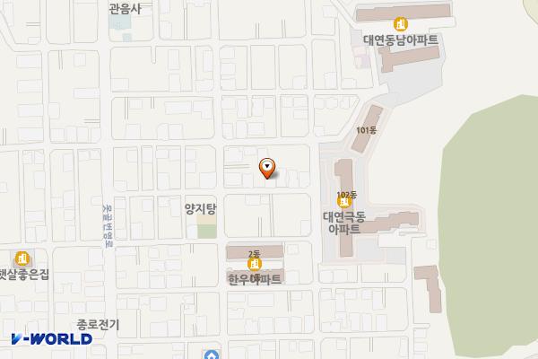 에이원빌라 위치 지도 — 부산광역시 남구 못골번영로56번길 33