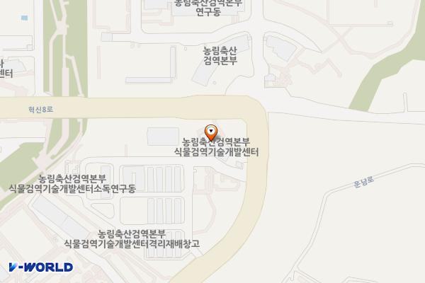 농림축산검역본부(식물검역기술개발센터) 위치 지도 — 경상북도 김천시 용전로 167